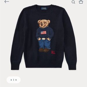 Polo by Ralph Lauren Navy Bear Sweater